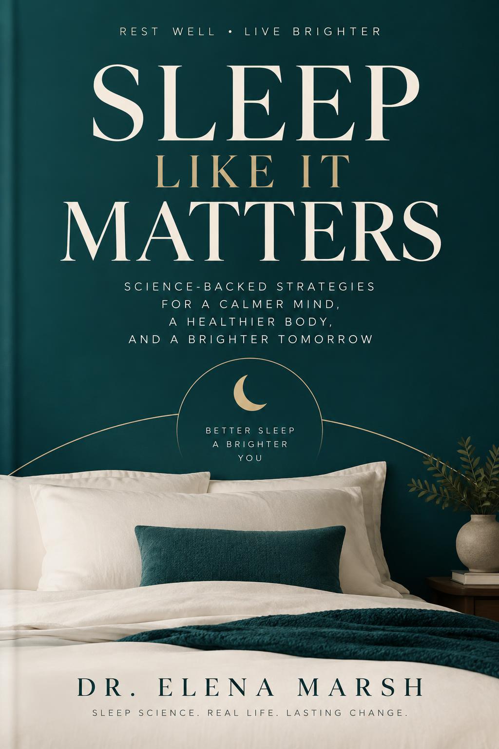 Health sample book cover: Sleep Like It Matters